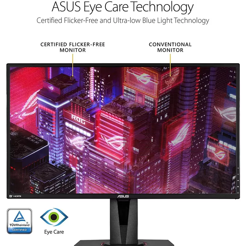 ASUS - 27 LCD Monitor with HDR (DisplayPort HDMI) - Black