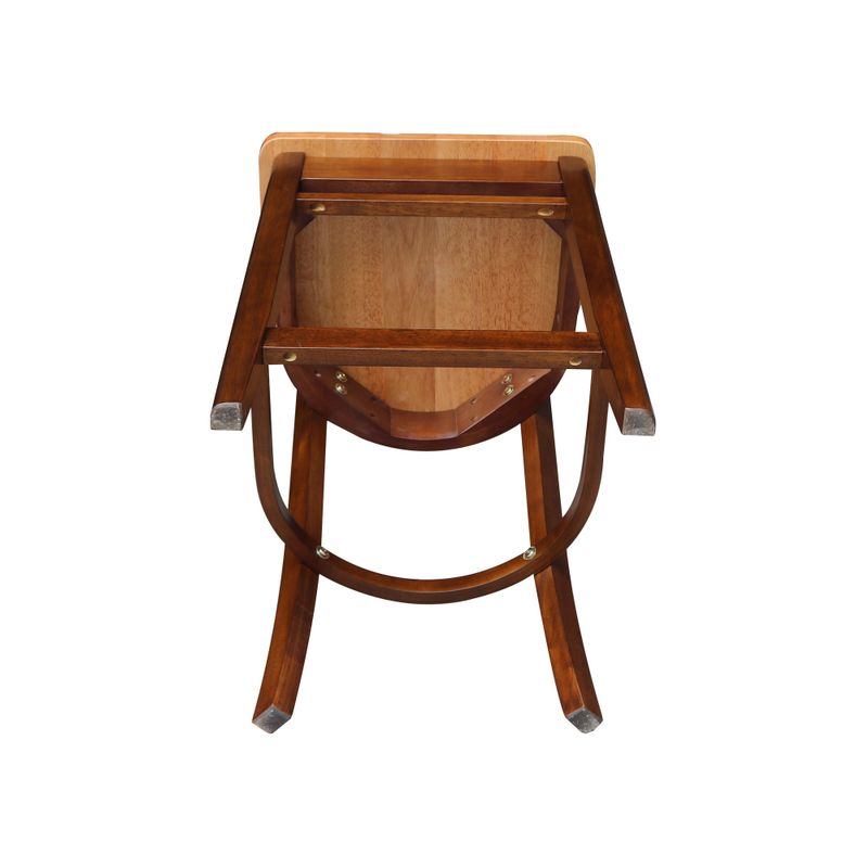 Emily Solid Wood Stool - Cinnamon/Espresso - Counter height