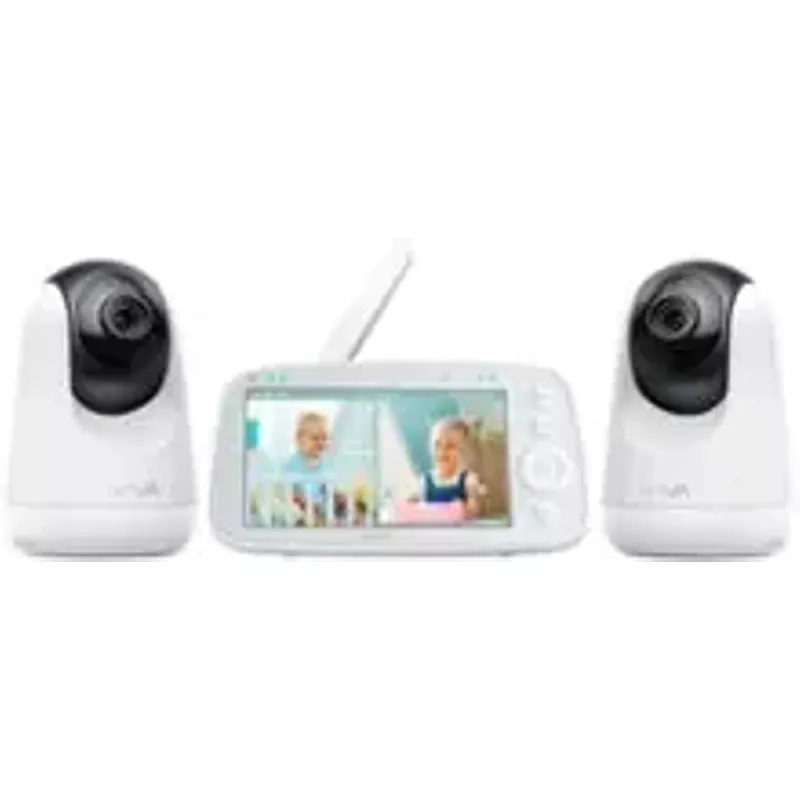 VAVA - Baby Monitor Split View 5" 720P with 2 Cameras - White