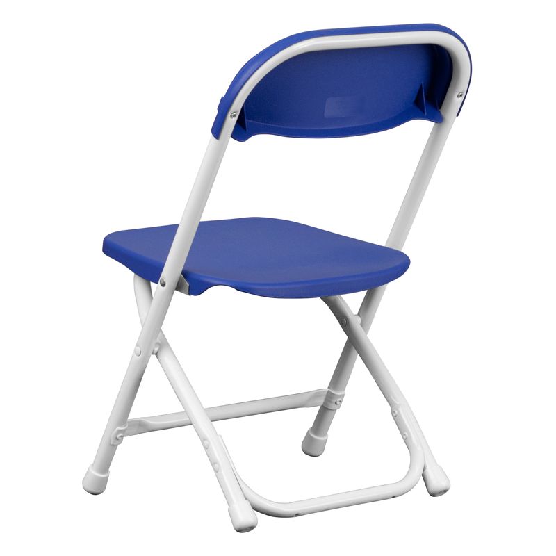 10 Pack Kids Plastic Folding Chair - Blue