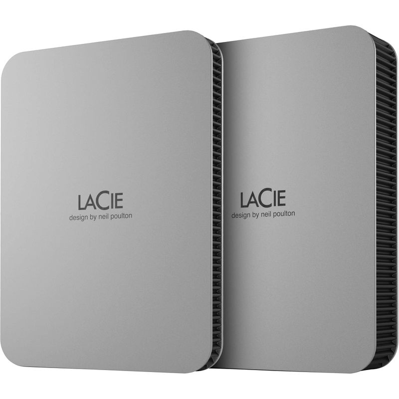 Alt View Zoom 18. LaCie Mobile 2TB External USB-C 3.2 Portable Hard Drive with Rescue Data Recovery Services - Moon Silver