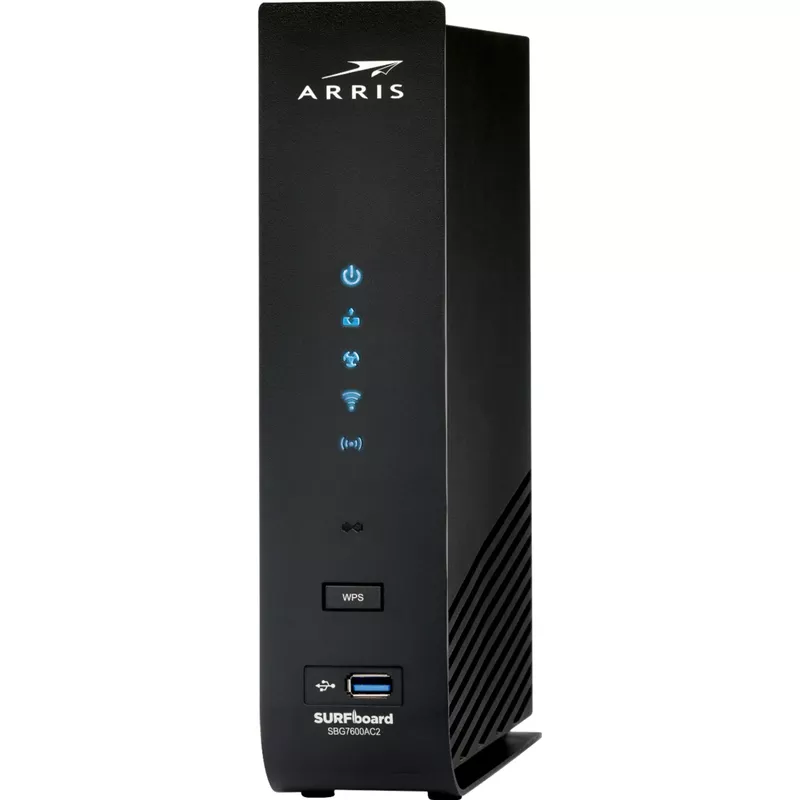 ARRIS - SURFboard DOCSIS 3.0 Cable Modem & AC2350 Wi-Fi Router Combo - Black
