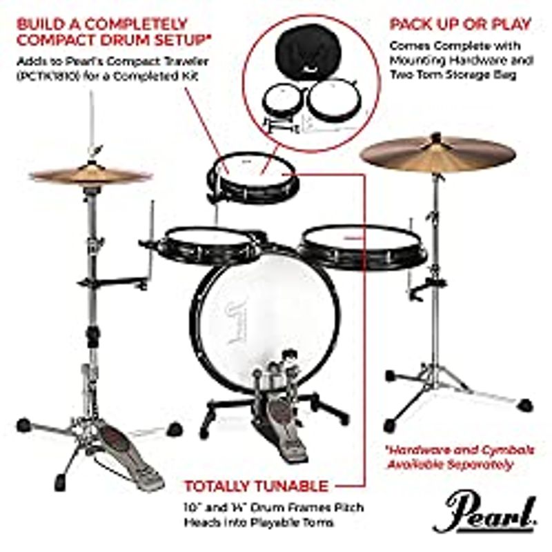 Pearl Compact Traveler Drum Set Rack Tom (PCTK1014)