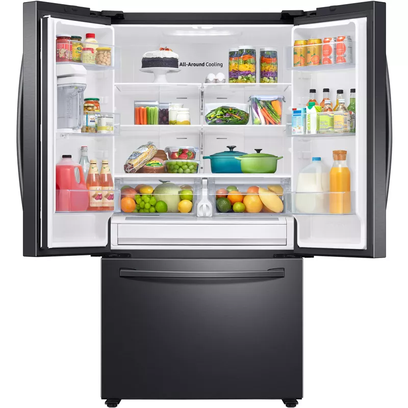 Samsung 28-Cu. Ft. French Door Refrigerator with AutoFill Water Pitcher, Brushed Black