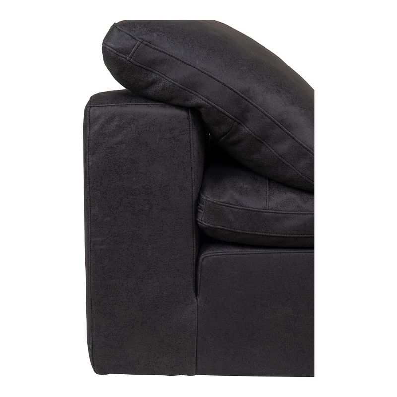 Aurelle Home Corbin Modern Modular Sectional Piece - Slipper Chair - Black