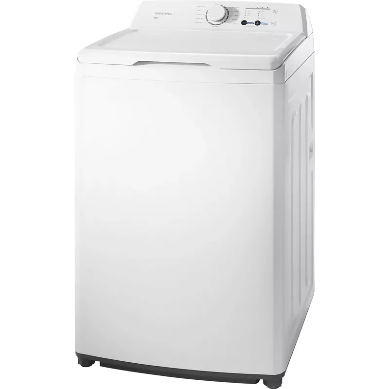Insignia™ - 3.7 Cu. Ft. High Efficiency 12-Cycle Top-Loading Washer - White