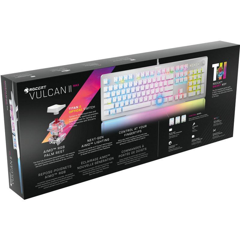 Alt View Zoom 21. ROCCAT - Vulcan II Max Full-size Wired Keyboard with Optical Titan Switch, RGB Lighting, Aluminum Top Plate and Palm Rest 