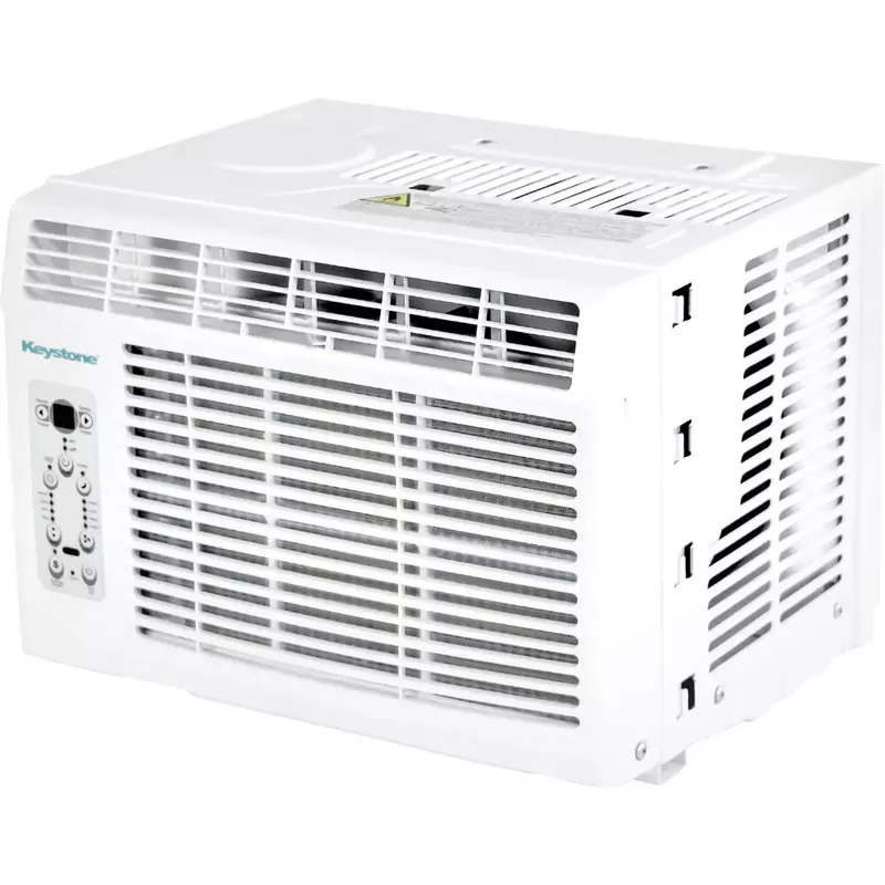 Keystone - 10,000 BTU Window-Mounted Air Conditioner with Follow Me LCD Remote Control