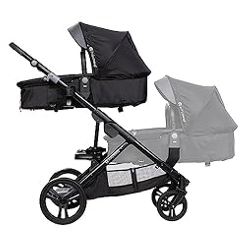 Baby Trend Second Seat for Morph Single to Double Stroller, Dash Black