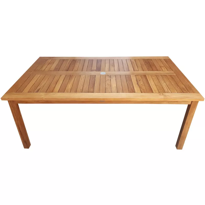 Chic Teak Maldives Rectangular Teak Wood Bistro Bar Table, 63 x 35 inch (table only) - Brown