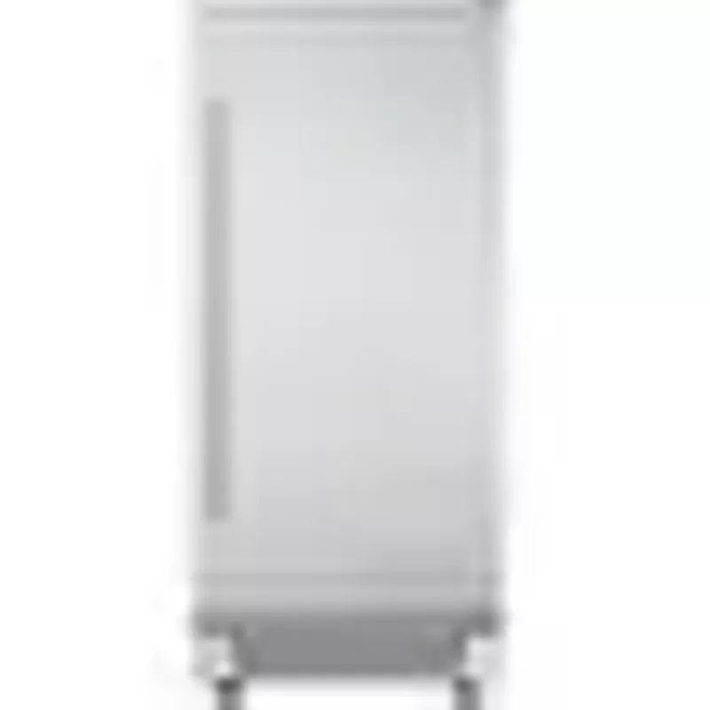 Hanover - Library Series 15" 32-Lb. Freestanding Icemaker with Reverible Door and Touch Controls - Silver