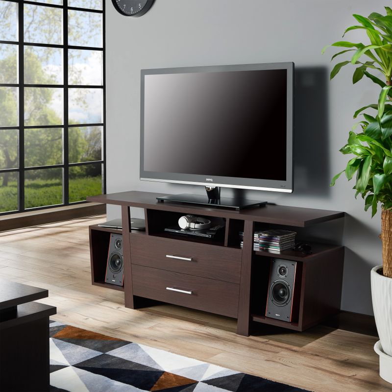Furniture of America Regina Modern Multi-Storage 59-inch TV Stand - Espresso