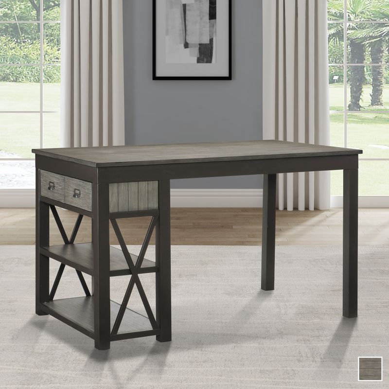 Pecos Dining Table, Counter Height - Grey