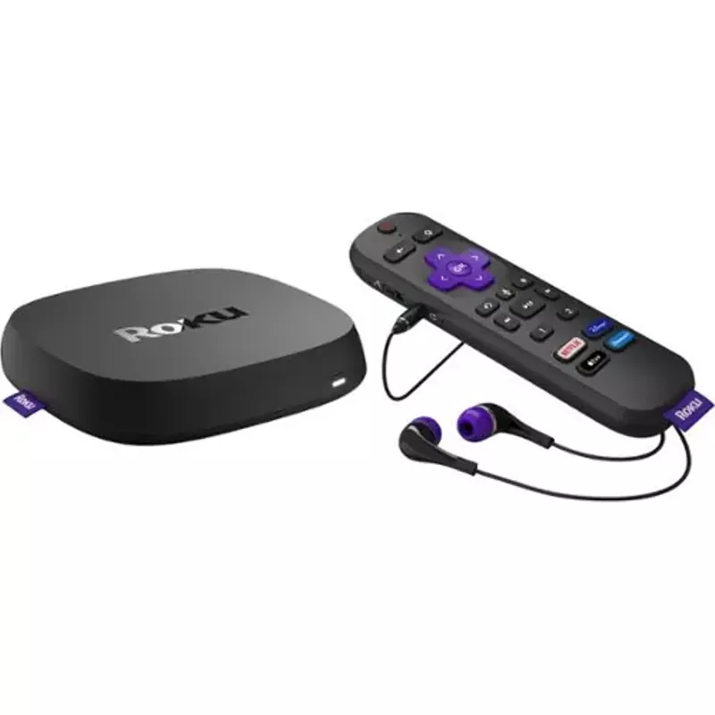 Roku Ultra 4K/HDR/Dolby Vision Streaming Device and Voice Remote Pro with Rechargeable Battery - Black