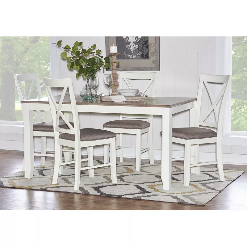 Andette 5Pc Dining Set Taupe