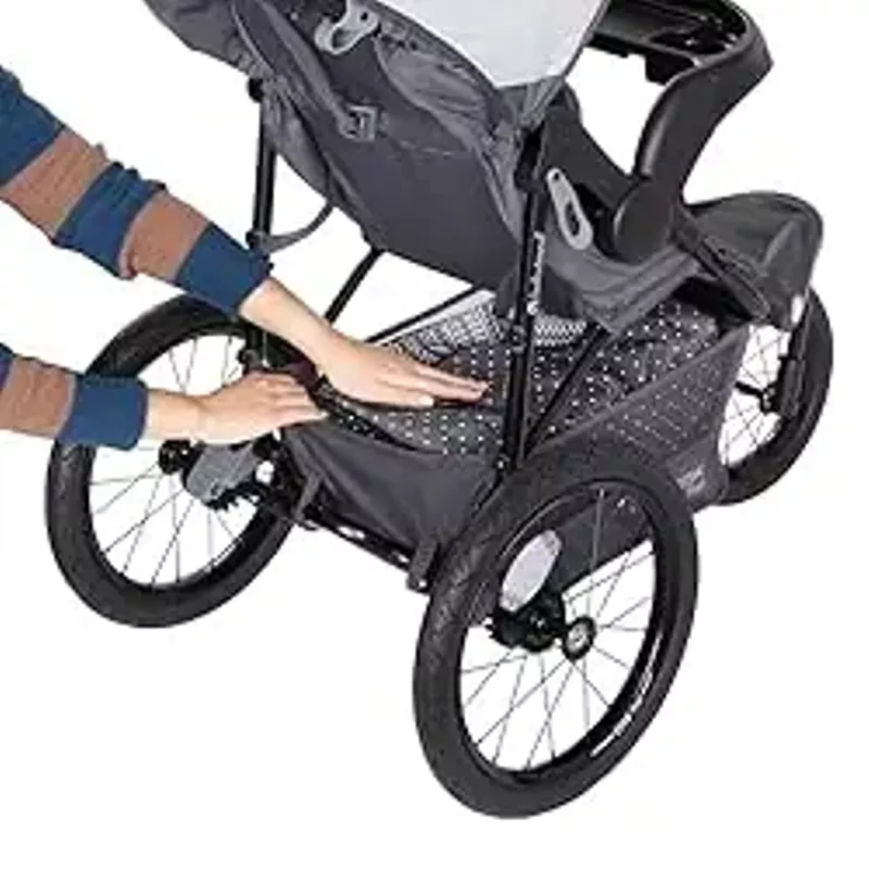 Baby Trend Expedition® Zero Flat Jogger Travel System with LED Lights, Dash Grey