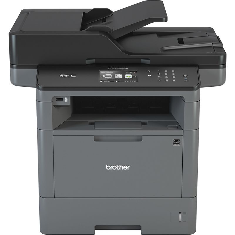 Front Zoom. Brother - MFCL5800DW Wireless Black-and-White All-In-One Laser Printer - Grey/Black