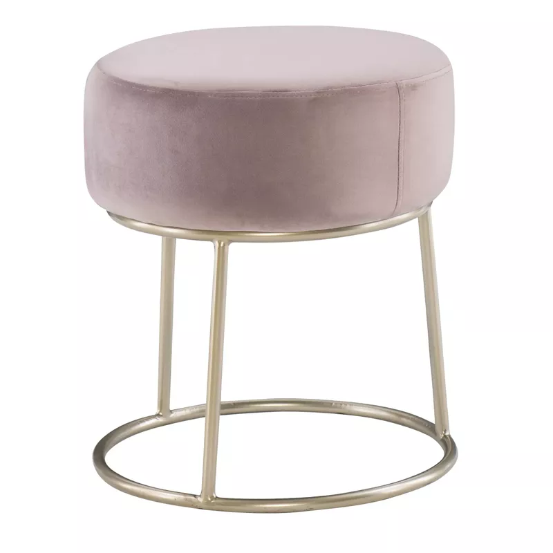 Baylis Accent Vanity Stool Pink