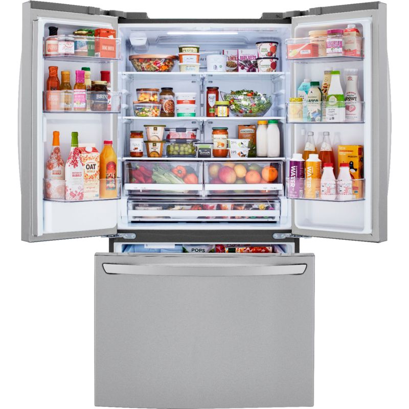 Alt View Zoom 18. LG - 29 Cu. Ft. French Door Smart Refrigerator with Ice Maker and External Water Dispenser - Stainless steel
