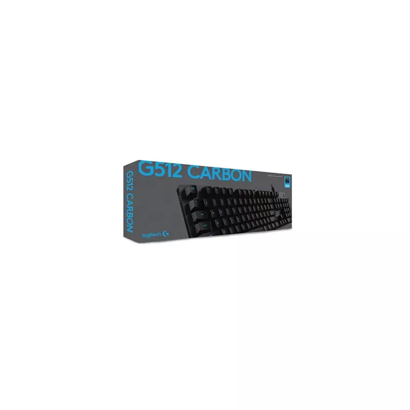 Logitech - G512 Carbon Lightsync RGB Gaming Keyboard with GX Brown Switches, Black