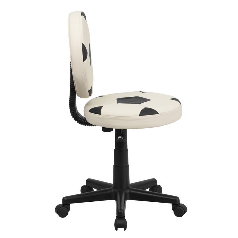 Sports Swivel Task Office Chair - White/Black