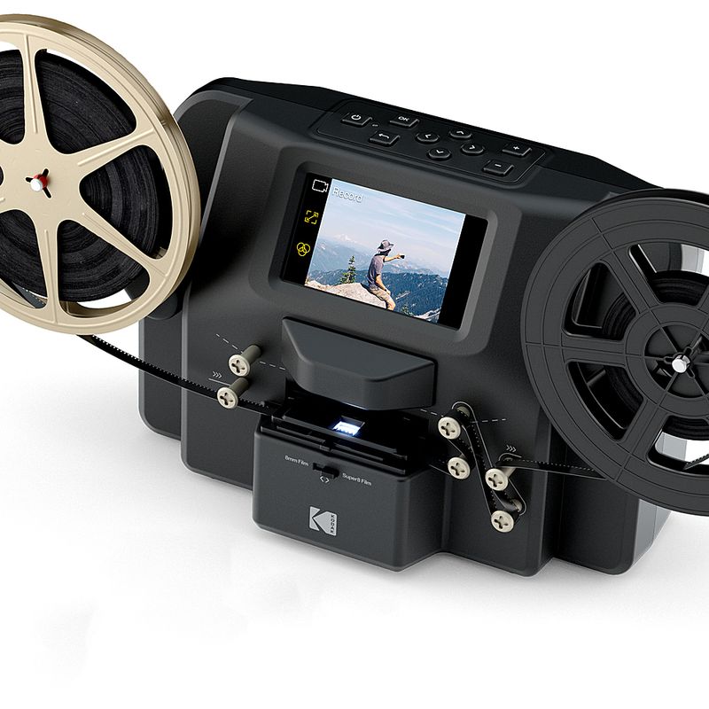 Alt View Zoom 13. Kodak - REELS Film Scanner and Converter for 8mm and Super 8 Film - Black