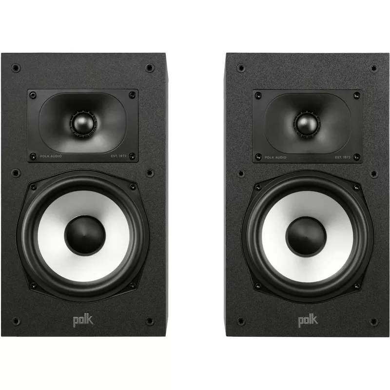 Polk Audio Monitor XT20 High-Resolution Bookshelf Loudspeakers, Pair, Black