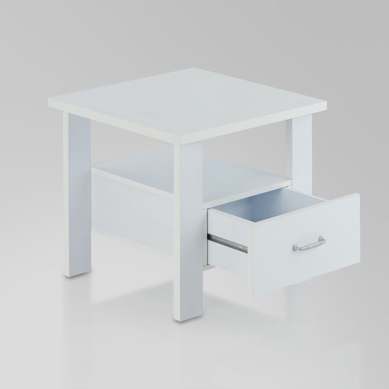 Acme Furniture Delano White Wood 1-drawer Nightstand - Nightstand, White,22" x 22" x 20"H