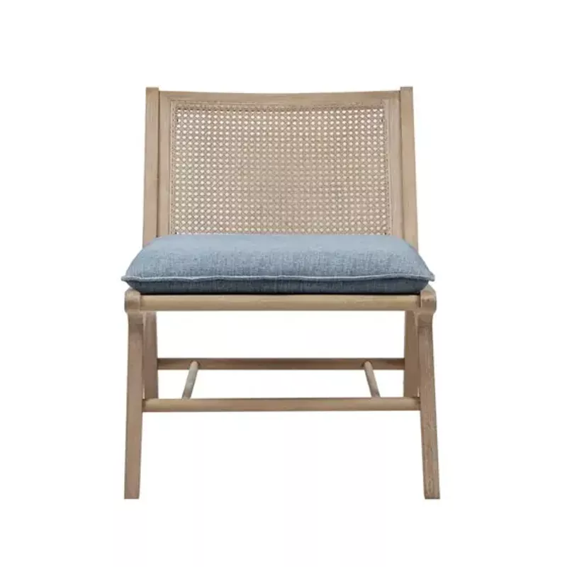 Light Blue, Natural Melbourne Accent Chair