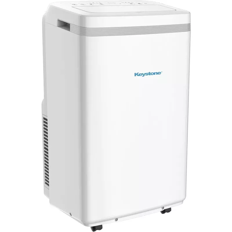 Keystone - 13,000 BTU ASHRAE / 8,000 BTU DOE 115V Portable Air Conditioner with Supplemental Heat for Rooms up to 450 Sq. Ft.