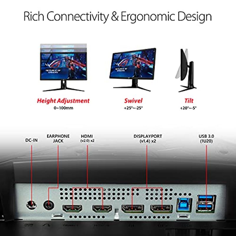 ASUS ROG Strix XG27UQR 27" 16:9 4K UHD 144Hz HDR IPS LED Gaming Monitor