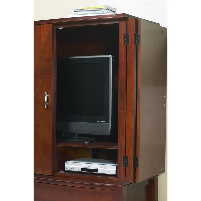 Bow Front 2-drawer 2-door Armoire - 2-drawer 2-door Bow Front Armoire
