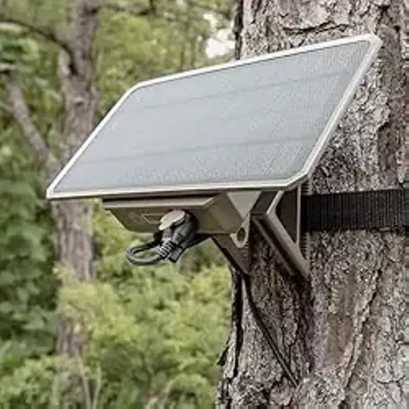 Moultrie - Solar Panel Power Pack - 3.4W - Gen 2 Solar Panel with Battery for Trail Cameras and Deer Feeders - 7.2v, 3350mAh