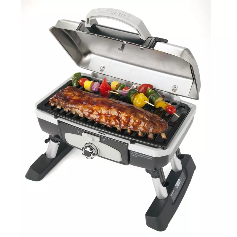 Cuisinart - Petit Gourmet Tabletop Gas Grill Stainless