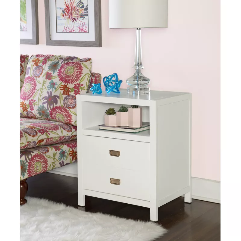 Pervis End Table White