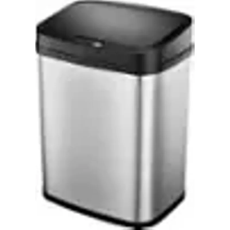 Insignia™ - 3 Gal. Automatic Trash Can - Stainless steel