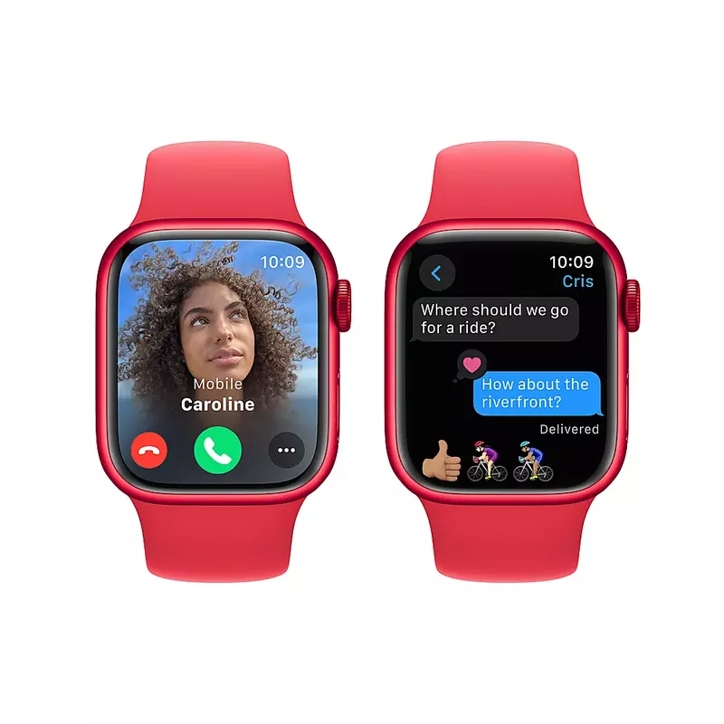 Apple Watch Series 9 GPS 45mm (PRODUCT)RED Aluminum Case with (PRODUCT)RED Sport Band - M/L