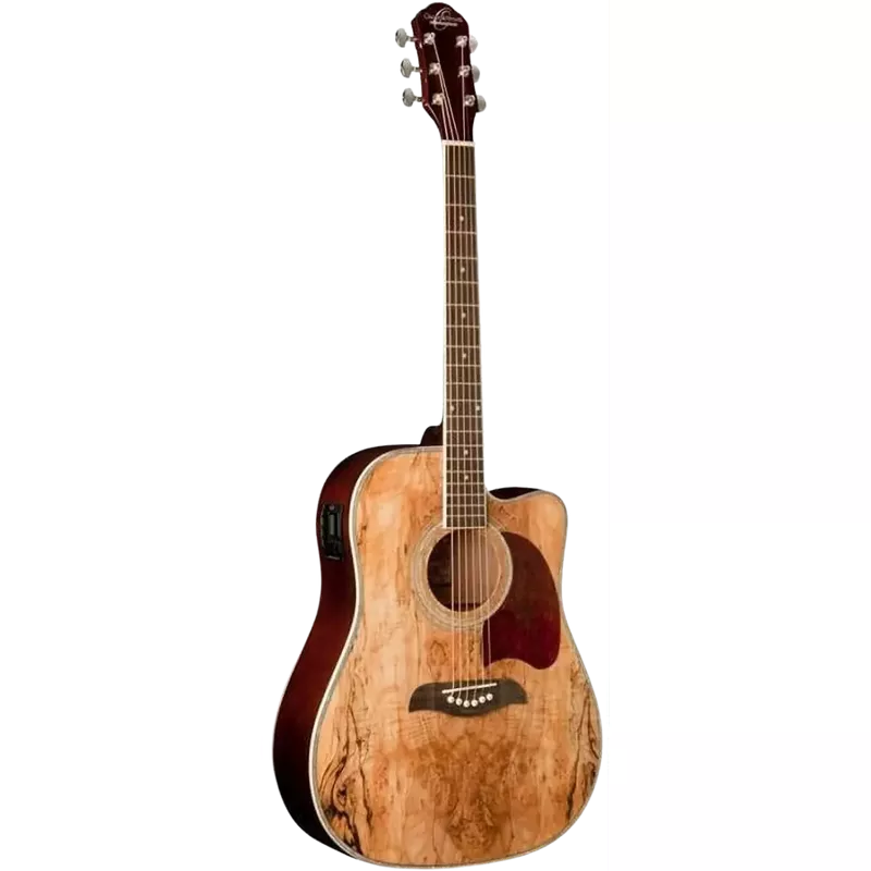 Oscar Schmidt OG2CESM Cutaway Dreadnought Acoustic Guitar. Select Spruce Mahogany
