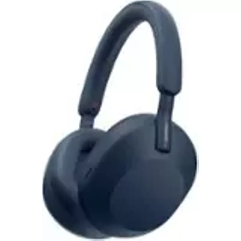 Sony - WH1000XM5 Wireless Noise-Canceling Over-the-Ear Headphones - Blue