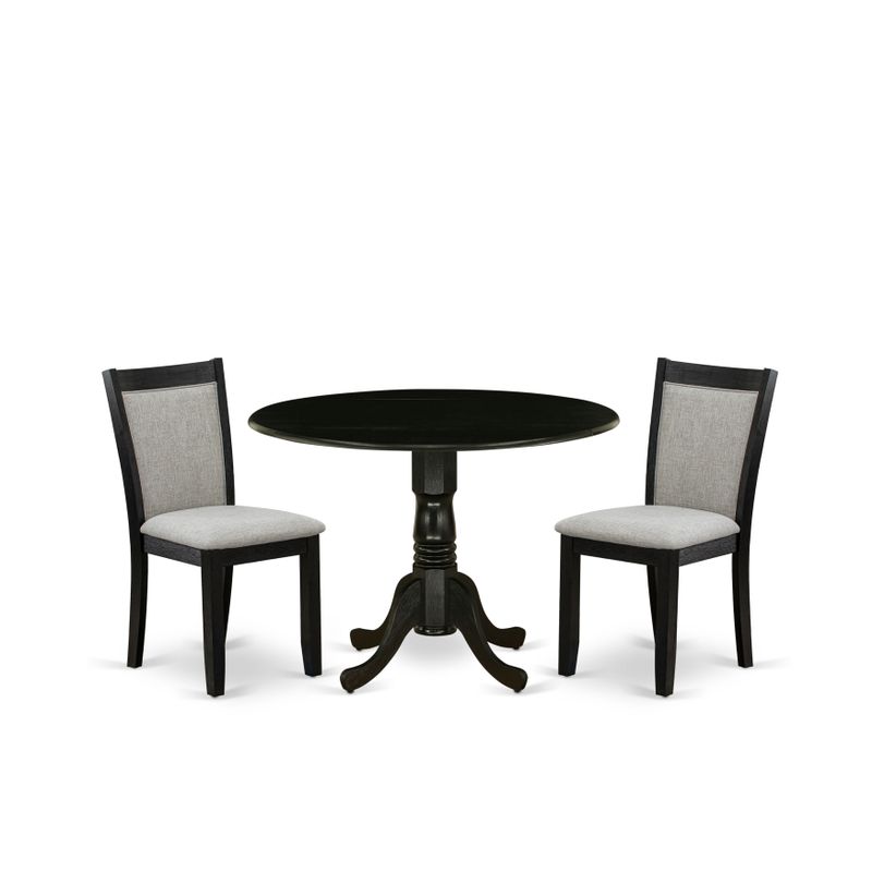 Rent to own Modern Dining Table Set Consists of a Dining Table with Drop Leaves and Parson