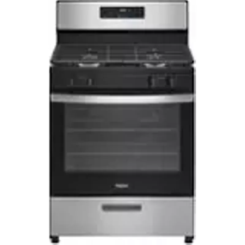 Whirlpool - 5.1 Cu. Ft. Freestanding Gas Range with Broiler Drawer - Stainless Steel