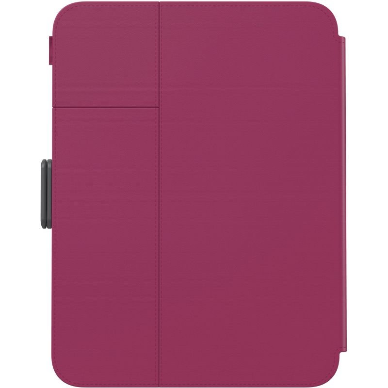 Alt View Zoom 13. Speck - Balance Folio Case with Microban for iPad Mini 6 - Verry Berry Red / Slate Grey