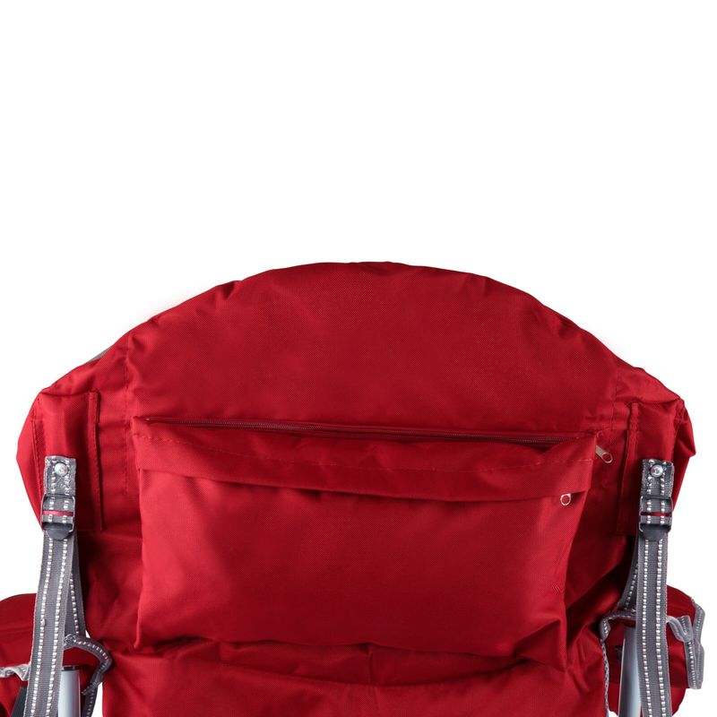 Dark Red Reclining Camp Chair - Dark Red