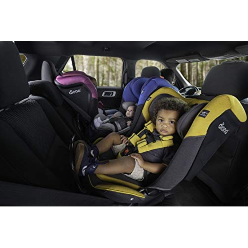 Diono Radian 3QX Latch, All-in-One Convertible Car Seat, Black Jet