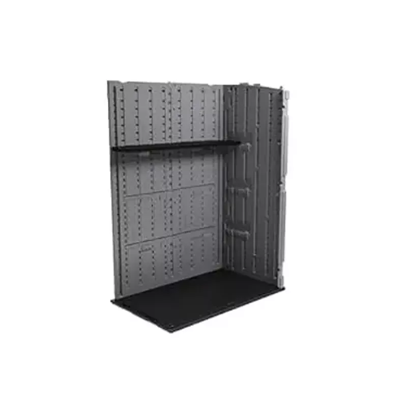 Suncast Horizontal and XL Vertical Shed Shelf Kit, Space-Saving Shelf for Outdoor Storage Sheds, 67" W x 10.25" D x 1.25" H, Black