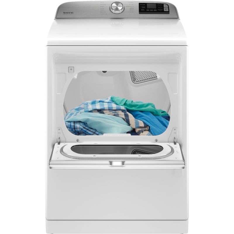 Alt View Zoom 12. Maytag - 7.4 Cu. Ft. Smart Gas Dryer with Steam and Extra Power Button - White