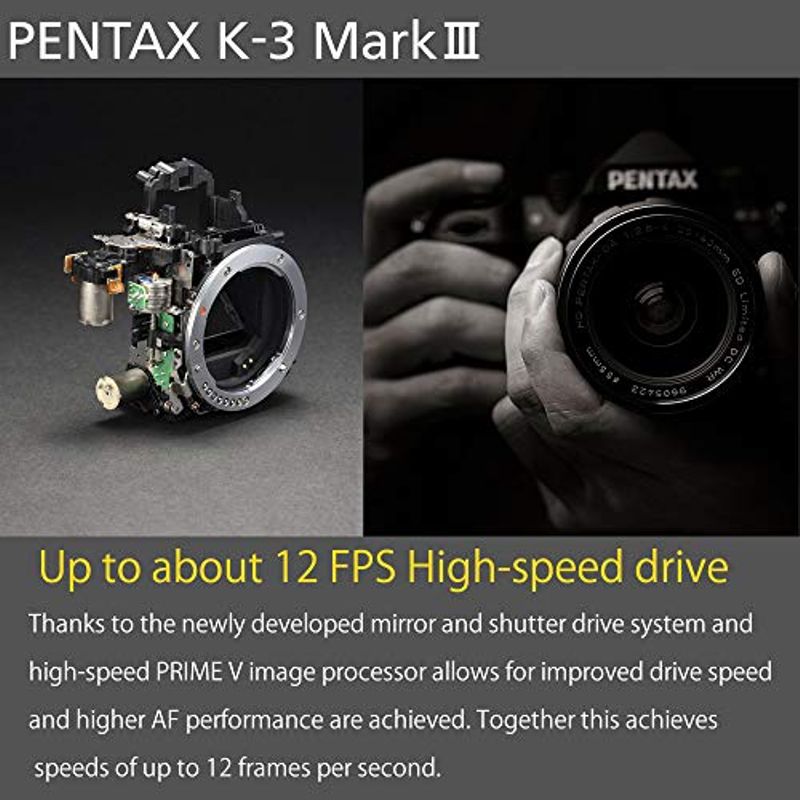 Pentax K-3 Mark III APS-C-Format DSLR Camera Body, Silver