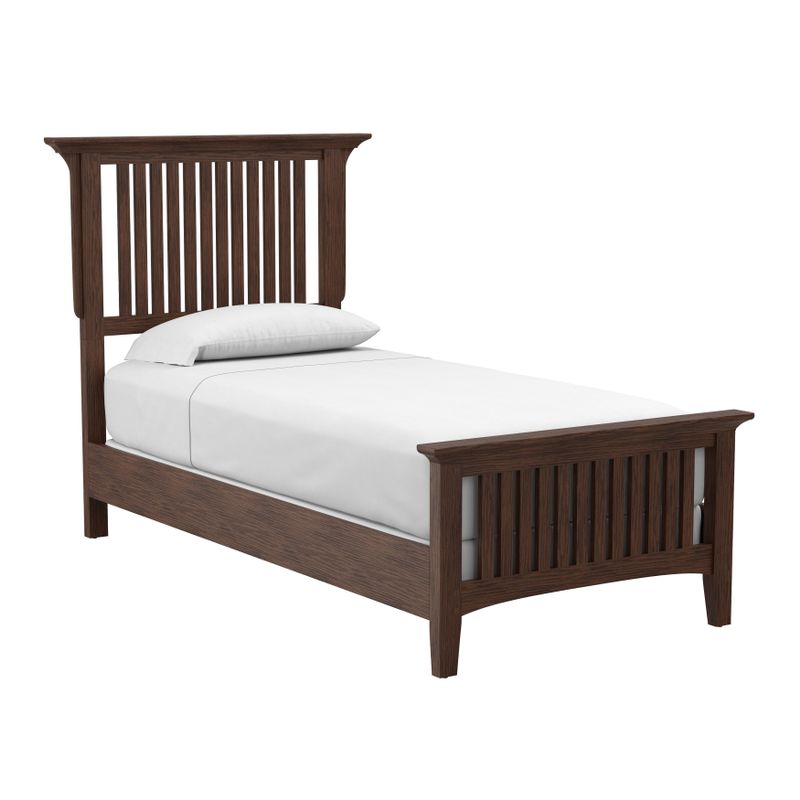 INSPIRED by Bassett Modern Mission Vintage Oak Finish Bed Set - King/Eastern King