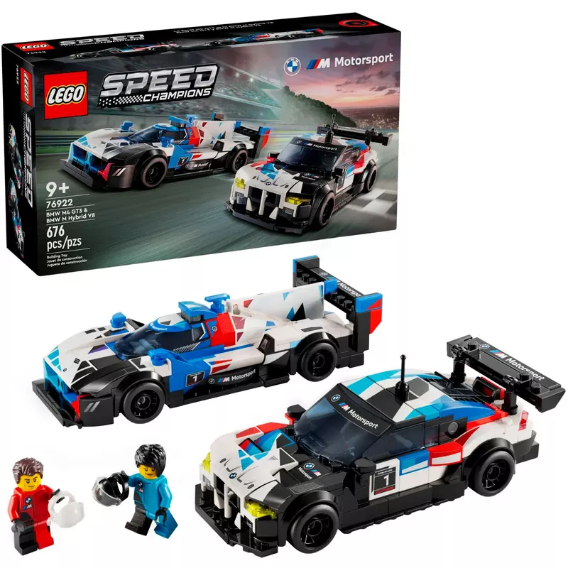 LEGO - Speed Champions BMW M4 GT3 & BMW M Hybrid V8 Race Cars 76922