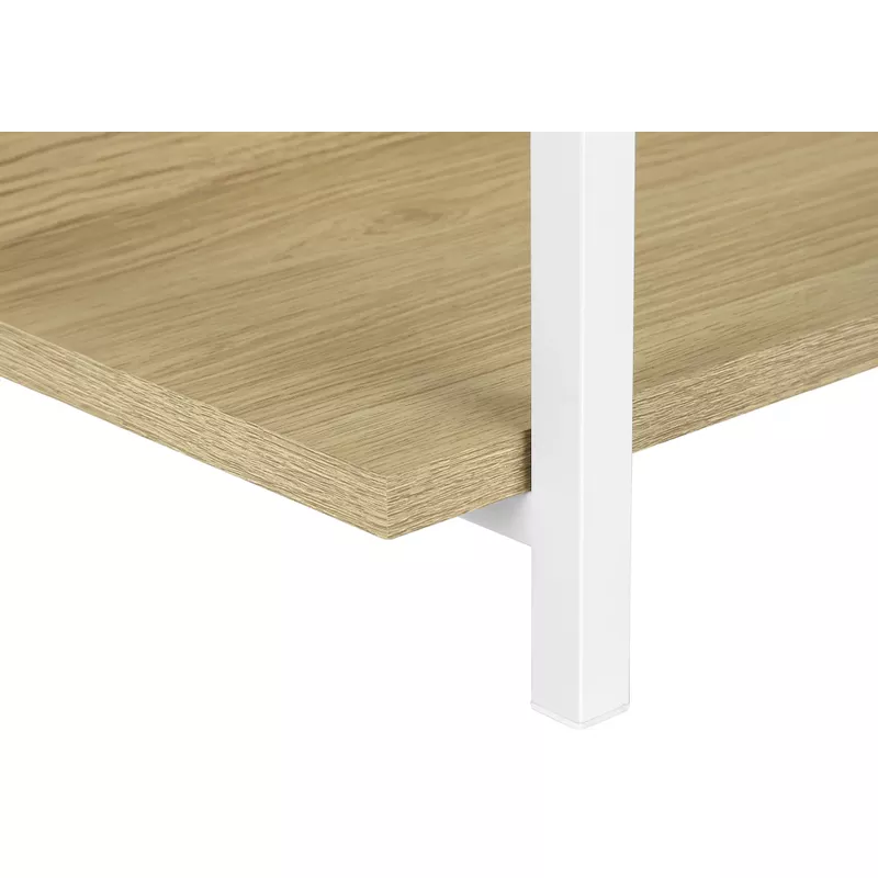Accent Table/ Console/ Entryway/ Narrow/ Sofa/ Living Room/ Bedroom/ Metal/ Laminate/ Natural/ White/ Contemporary/ Modern